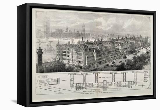 New St. Thomas's Hospital Opened by the Queen Last Wednesday, 1871-John Sulman-Framed Stretched Canvas