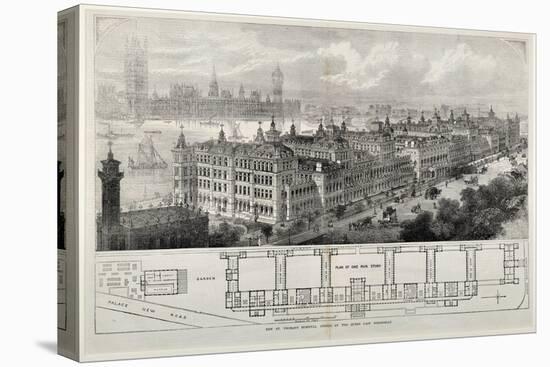 New St. Thomas's Hospital Opened by the Queen Last Wednesday, 1871-John Sulman-Stretched Canvas