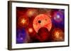 New Star Formation in a Vast Gaseous Nebula-null-Framed Art Print