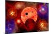 New Star Formation in a Vast Gaseous Nebula-null-Mounted Art Print