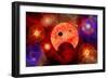 New Star Formation in a Vast Gaseous Nebula-null-Framed Art Print