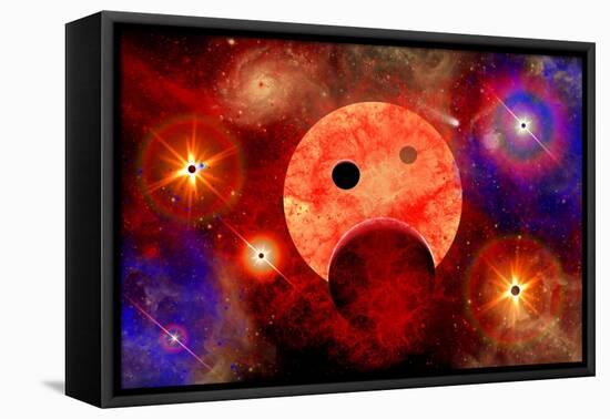 New Star Formation in a Vast Gaseous Nebula-null-Framed Stretched Canvas