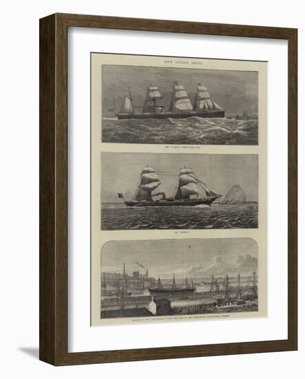 New Steam Ships-null-Framed Giclee Print