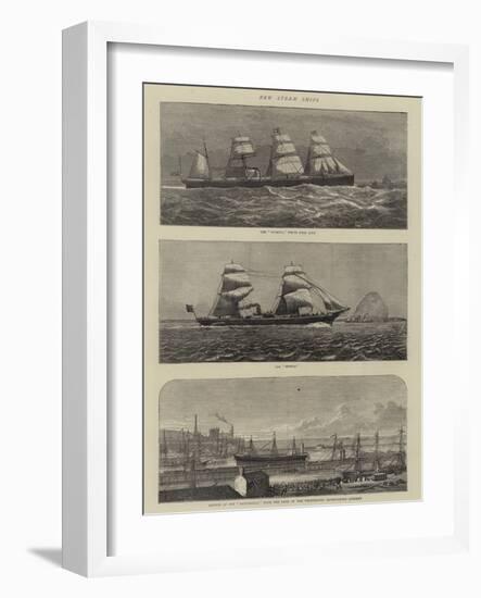 New Steam Ships-null-Framed Giclee Print