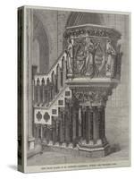 New Stone Pulpit in St Patrick's Cathedral, Dublin-null-Stretched Canvas