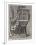 New Stone Pulpit in St Patrick's Cathedral, Dublin-null-Framed Giclee Print