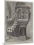 New Stone Pulpit in St Patrick's Cathedral, Dublin-null-Mounted Giclee Print