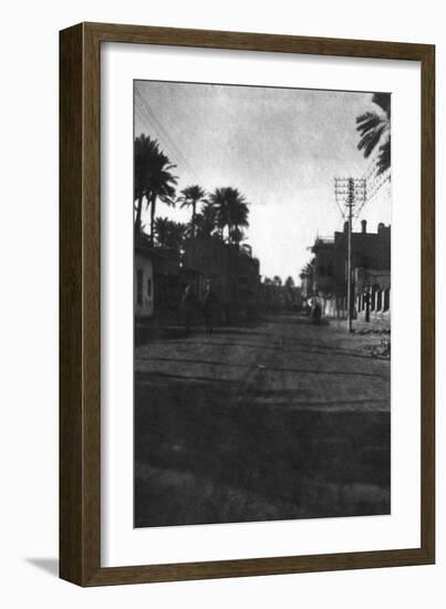 New Street, Baghdad, 1918-null-Framed Giclee Print