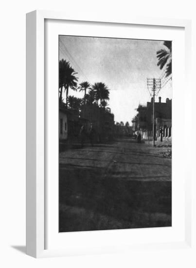 New Street, Baghdad, 1918-null-Framed Giclee Print