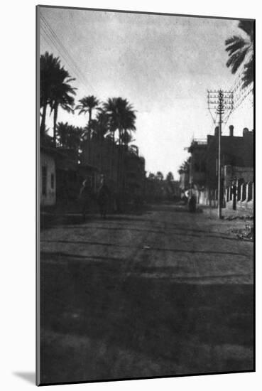 New Street, Baghdad, 1918-null-Mounted Giclee Print