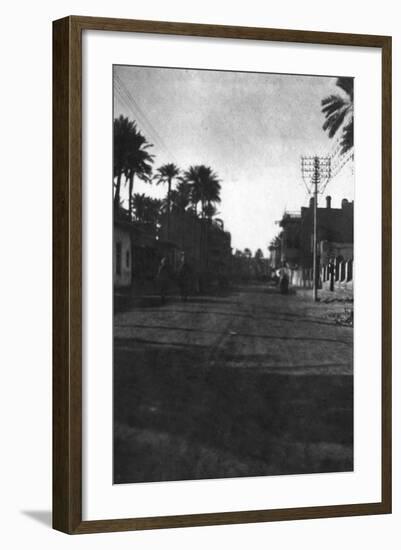 New Street, Baghdad, 1918-null-Framed Giclee Print