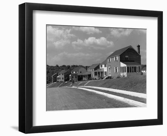 New Subdivision in Arlington-John Collier-Framed Photographic Print