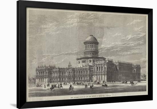 New Supreme Courts of Law and Offices at Melbourne, Australia-null-Framed Giclee Print