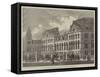 New Terminus Station of the Great Eastern Railway, Liverpool-Street, City-null-Framed Stretched Canvas