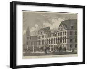 New Terminus Station of the Great Eastern Railway, Liverpool-Street, City-null-Framed Giclee Print