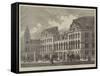 New Terminus Station of the Great Eastern Railway, Liverpool-Street, City-null-Framed Stretched Canvas