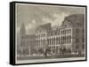 New Terminus Station of the Great Eastern Railway, Liverpool-Street, City-null-Framed Stretched Canvas