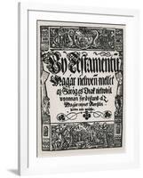 New Testament Printed in Hungarian, by John Sylvestre, in Sarvar-Ujsziget, 1541-null-Framed Giclee Print