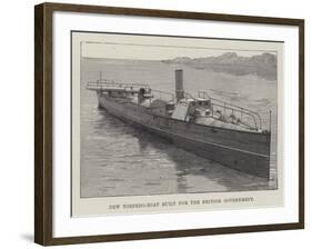New Torpedo-Boat Built for the British Government-null-Framed Giclee Print