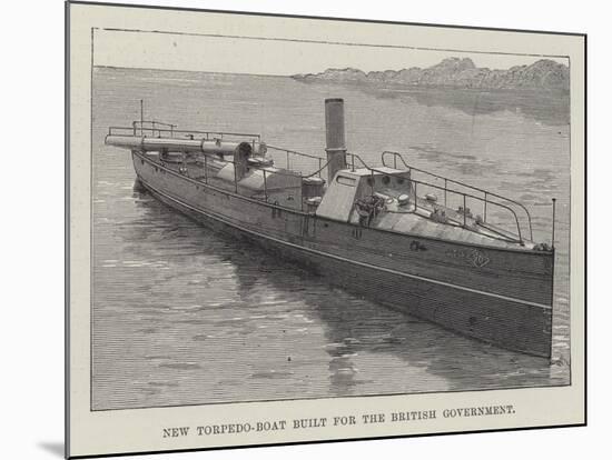 New Torpedo-Boat Built for the British Government-null-Mounted Giclee Print