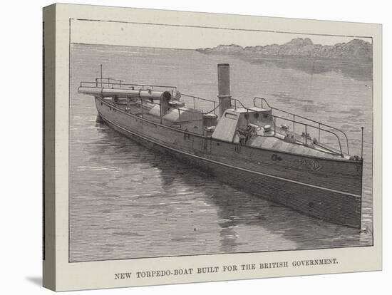 New Torpedo-Boat Built for the British Government-null-Stretched Canvas