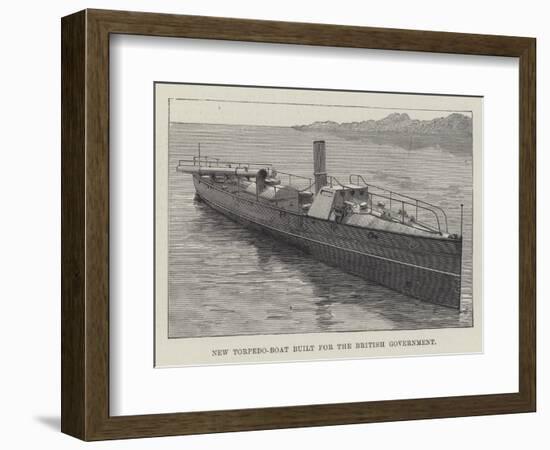 New Torpedo-Boat Built for the British Government-null-Framed Giclee Print