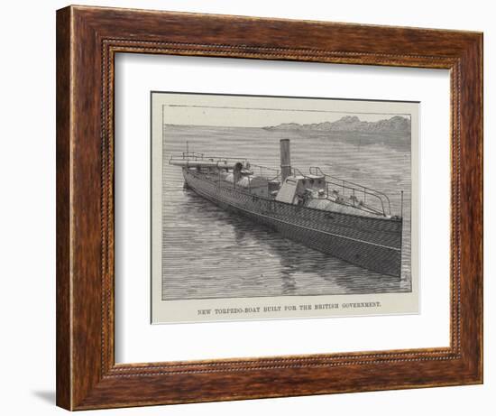 New Torpedo-Boat Built for the British Government-null-Framed Giclee Print