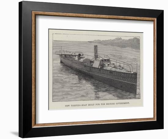 New Torpedo-Boat Built for the British Government-null-Framed Giclee Print