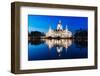 New Town Hall at the Blue Hour, Hannover, Niedersachsen, Germany-Steve Simon-Framed Photographic Print