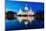 New Town Hall at the Blue Hour, Hannover, Niedersachsen, Germany-Steve Simon-Mounted Photographic Print