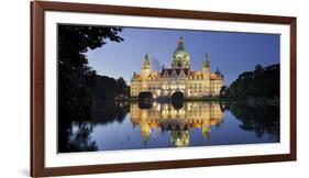 New Town Hall, Maschteich, Machpark, Hanover, Lower Saxony, Germany-Rainer Mirau-Framed Photographic Print