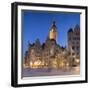 New Town Hall (Neues Rathaus) at dusk, Leipzig, Saxony, Germany-Ian Trower-Framed Photographic Print