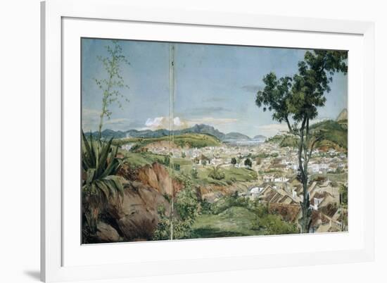 New Town of Rio De Janeiro from the Livramiento, C. 1825-6-Charles Landseer-Framed Giclee Print