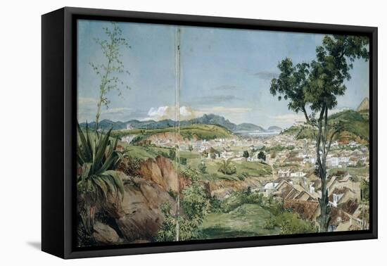 New Town of Rio De Janeiro from the Livramiento, C. 1825-6-Charles Landseer-Framed Stretched Canvas