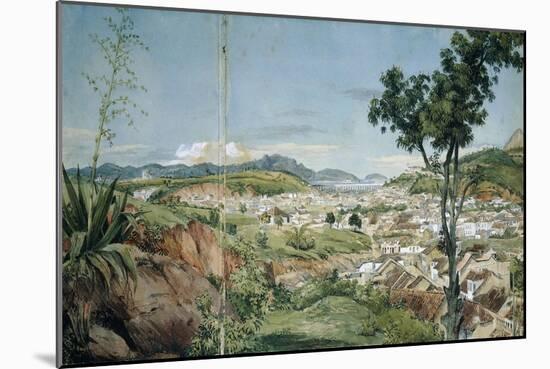New Town of Rio De Janeiro from the Livramiento, C. 1825-6-Charles Landseer-Mounted Giclee Print