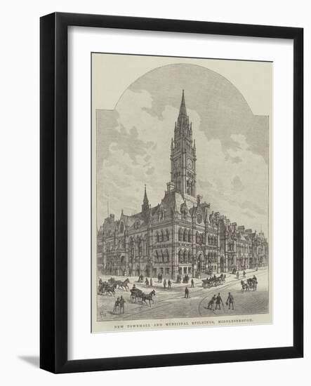 New Townhall and Municipal Buildings, Middlesbrough-Frank Watkins-Framed Giclee Print