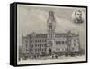 New Townhall at Barrow-In-Furness, North Lancashire-null-Framed Stretched Canvas