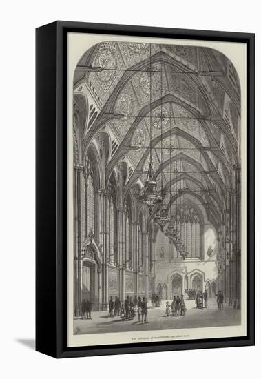 New Townhall at Manchester, the Great Hall-Frank Watkins-Framed Stretched Canvas