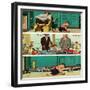 "New Toy Train", December 19, 1953-Richard Sargent-Framed Giclee Print