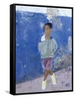 New Trainers, Havana, Cuba-Kate Yates-Framed Stretched Canvas