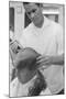 New U.S. Army draft recruit getting his hair cut by a barber, May 15 1967-Warren K. Leffler-Mounted Photographic Print