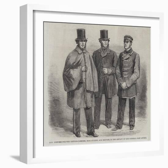 New Uniform for the Letter-Carriers-null-Framed Giclee Print