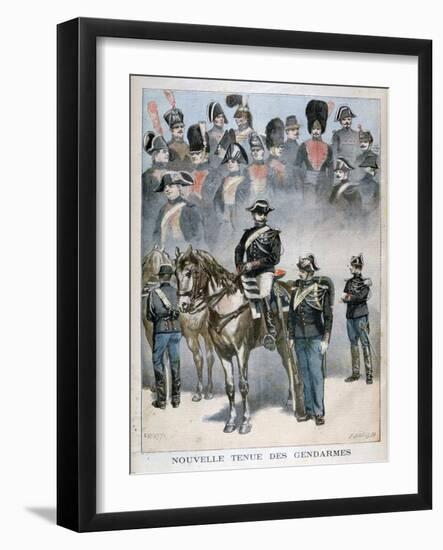 New Uniform of the Gendarmes, 1896-F Meaulle-Framed Giclee Print