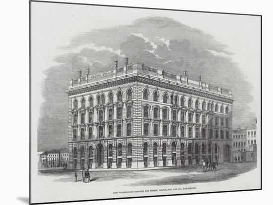 New Warehouses Erected for Messers Brown, Son, and Company, Manchester-null-Mounted Giclee Print
