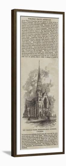 New Wesleyan Chapel, Mornington-Road, Southport, Lancashire-null-Framed Giclee Print