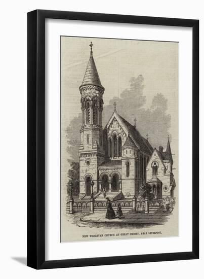 New Wesleyan Church at Great Crosby, Near Liverpool-null-Framed Giclee Print