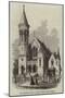 New Wesleyan Church at Great Crosby, Near Liverpool-null-Mounted Giclee Print