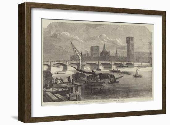 New Westminster-Bridge, General View, Thomas Page, Engineer-null-Framed Giclee Print