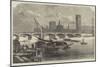 New Westminster-Bridge, General View, Thomas Page, Engineer-null-Mounted Giclee Print