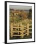 New Wooden Kissing Gate, Heart of England Way Footpath, Tanworth in Arden, Warwickshire, England-David Hughes-Framed Photographic Print